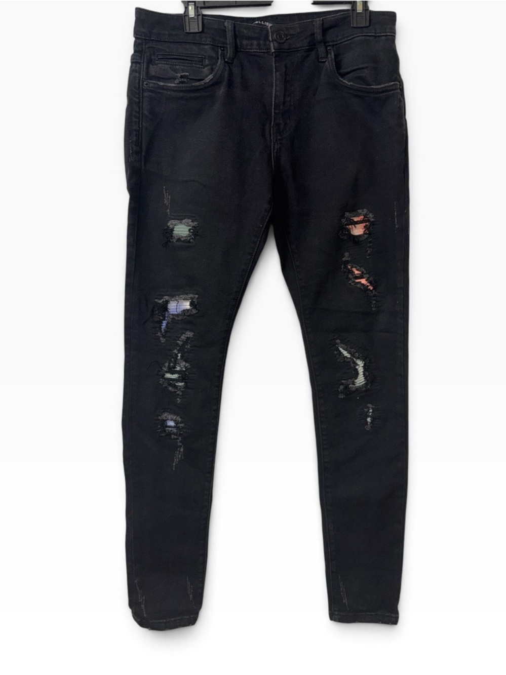 Embellish Black Distressed Skinny Men’s Jeans Sz 32